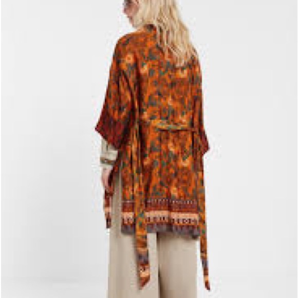 NEW Desigual safari kimono giraffe robe jacket Medium - Picture 3 of 15